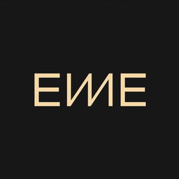 A linear minimalist logo design inspired by the text 'EME'