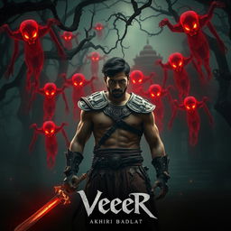 A dramatic scene from the action-packed supernatural thriller 'Veer: Akhiri Badla