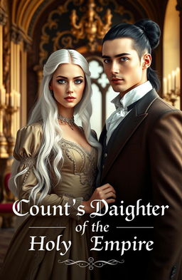 A romantic scene featuring a couple inspired by noble heirs of the Holy Roman Empire