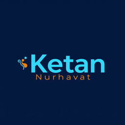 A logo design featuring the name 'Ketan Nurhayat' prominently displayed