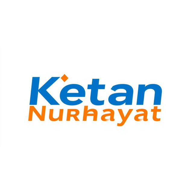 A logo design featuring the name 'Ketan Nurhayat' prominently displayed