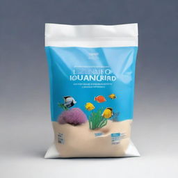 A high-definition illustration depicts a custom-designed plastic bag labeled 'SIO-SAND'