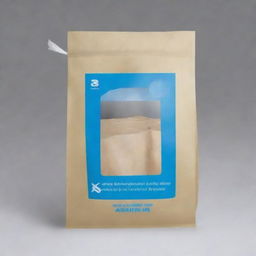 This is a high-definition illustration of a 'SIO-SAND' branded, custom-designed heavy-duty plastic bag