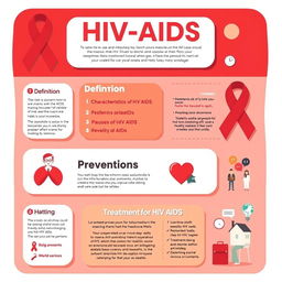 A visually engaging and informative poster about HIV AIDS