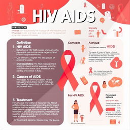 A visually engaging and informative poster about HIV AIDS