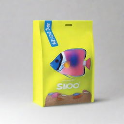 A vibrant, high-definition illustration presents a 'SIO-SAND' branded, custom-designed heavy-duty plastic bag