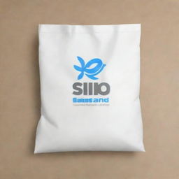 This high-definition illustration showcases a custom-designed, heavy-duty plastic bag emblazoned with the 'SIO-SAND' logo