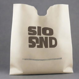 This high-definition illustration showcases a custom-designed, heavy-duty plastic bag emblazoned with the 'SIO-SAND' logo