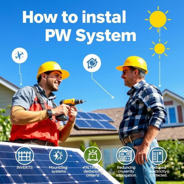 A detailed and easy-to-follow step-by-step guide on how to install a solar photovoltaic (PV) system