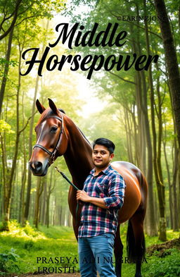 A book cover design for 'Middle Horsepower' by Prasetya Adi Nugraha