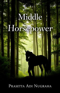 A book cover design for 'Middle Horsepower' by Prasetya Adi Nugraha