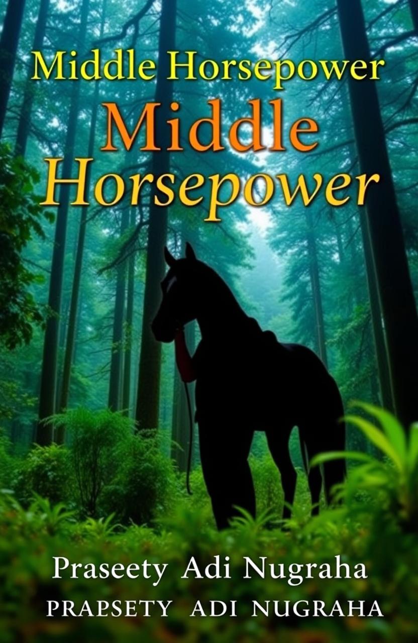 A book cover design for 'Middle Horsepower' by Prasetya Adi Nugraha