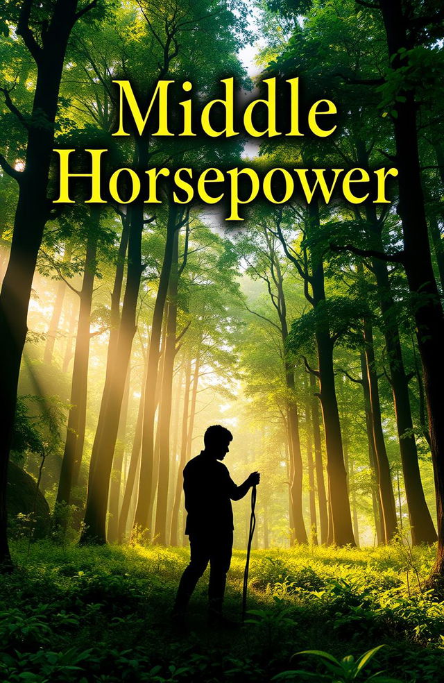 A book cover design for 'Middle Horsepower' by Prasetya Adi Nugraha