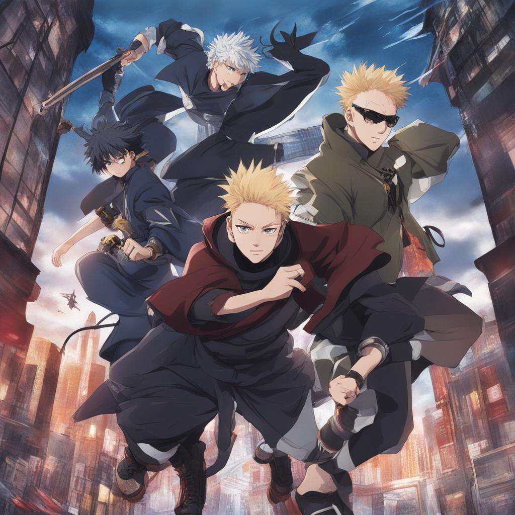 A high-quality Jujutsu Kaisen and Nike collaboration digital art image