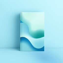 A minimalist book cover featuring a beautifully textured background with soft gradient shades of blue and green, creating a soothing atmosphere