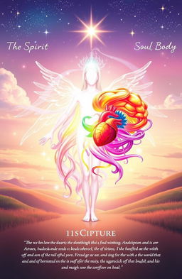 A beautiful and detailed visual representation of the concepts of Spirit, Soul, and Body based on Scripture