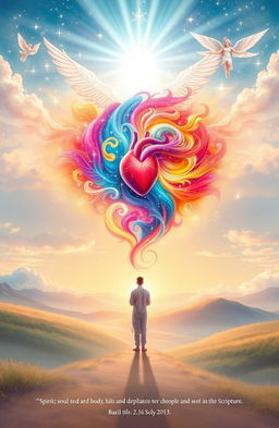 A beautiful and detailed visual representation of the concepts of Spirit, Soul, and Body based on Scripture