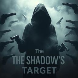 A realistic depiction of a mysterious dark figure shrouded in shadows, standing in a smoky environment, creating an aura of intrigue and danger