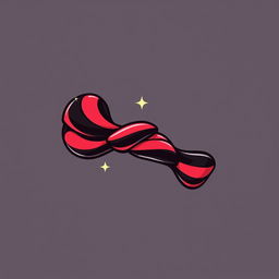 A stylish and vibrant logo design featuring a cartoon-style licorice stick