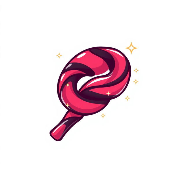 A stylish and vibrant logo design featuring a cartoon-style licorice stick