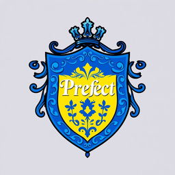 An eye-catching coat of arms featuring the word 'Prefect' prominently displayed