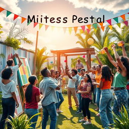 An inspiring and uplifting image capturing the essence of limitless potential, with a diverse group of people engaged in various activities that showcase creativity, collaboration, and achievement