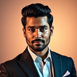 A stunning portrait of Prithviraj Sukumaran, an Indian film actor and director, showcasing his charismatic personality