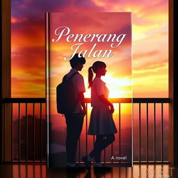 A visually striking book cover for a novel titled 'Penerang Jalan
