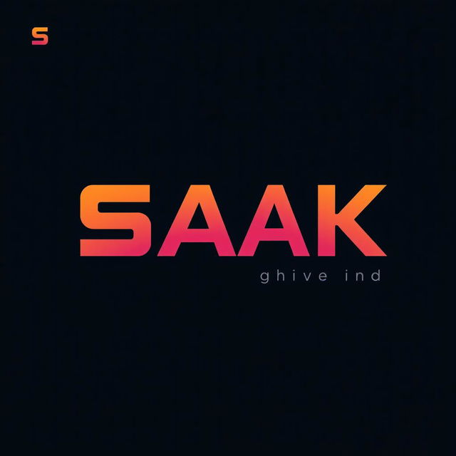 A modern and sleek logo design for a phone company named 'SAK', which specializes in selling and maintaining phone parts