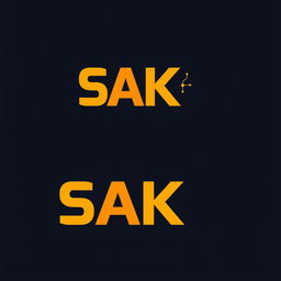 A modern and sleek logo design for a phone company named 'SAK', which specializes in selling and maintaining phone parts