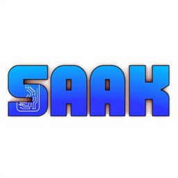 A modern and sleek logo design for a phone company named 'SAK', which specializes in selling and maintaining phone parts