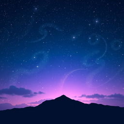 A stunning digital art depiction of a starry night sky, perfect for a space-themed logo
