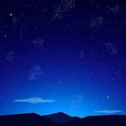 A stunning digital art depiction of a starry night sky, perfect for a space-themed logo