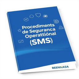 A cover design for a manual titled 'Procedimentos de Segurança Operacional (SMS) ENASA'