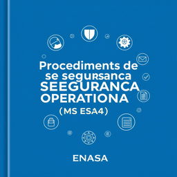 A cover design for a manual titled 'Procedimentos de Segurança Operacional (SMS) ENASA'