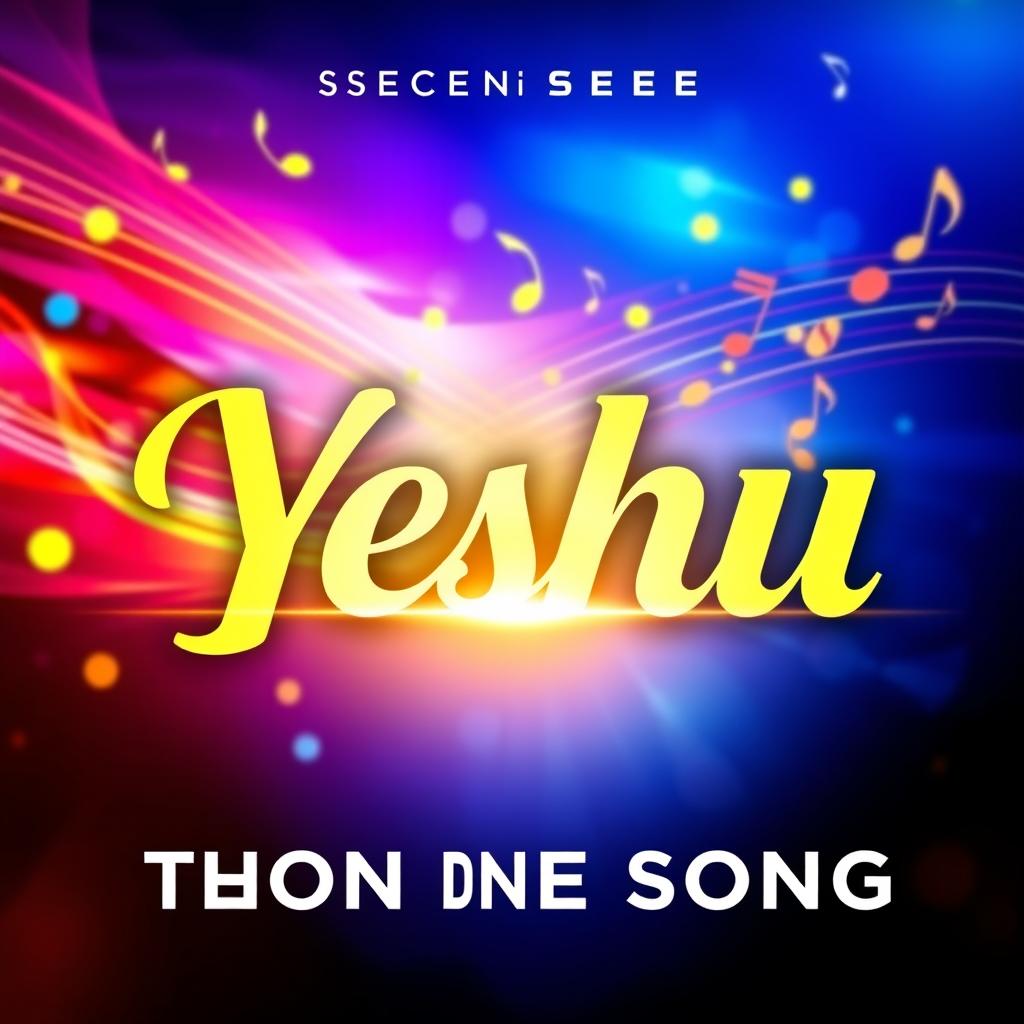 A vibrant and captivating thumbnail for the song 'Yeshu'