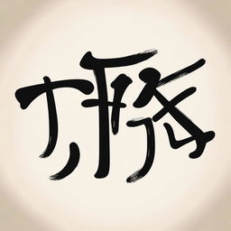 This is a high-quality image of the Chinese characters for 'Black Sheep' ('黑羊') written in bold, thick brush strokes