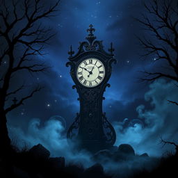 A fantasy scene titled 'Daydreams', set in a dark, atmospheric landscape
