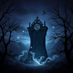 A fantasy scene titled 'Daydreams', set in a dark, atmospheric landscape