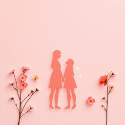 An abstract representation of love without romantic interest
