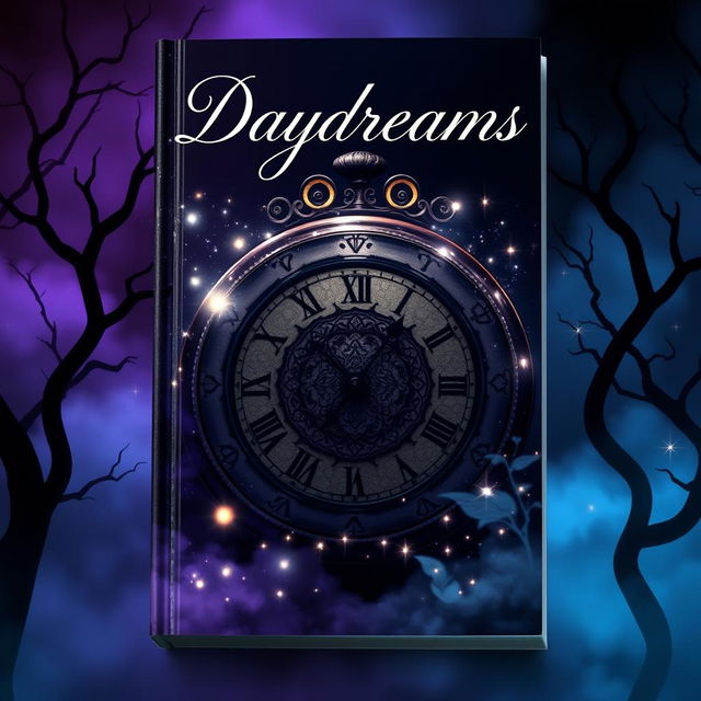 A fantasy book cover titled 'Daydreams', designed with a dark ambience that beckons intrigue