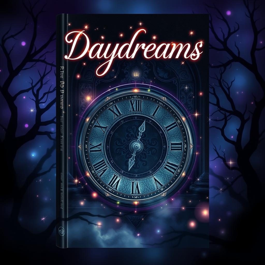 A fantasy book cover titled 'Daydreams', designed with a dark ambience that beckons intrigue