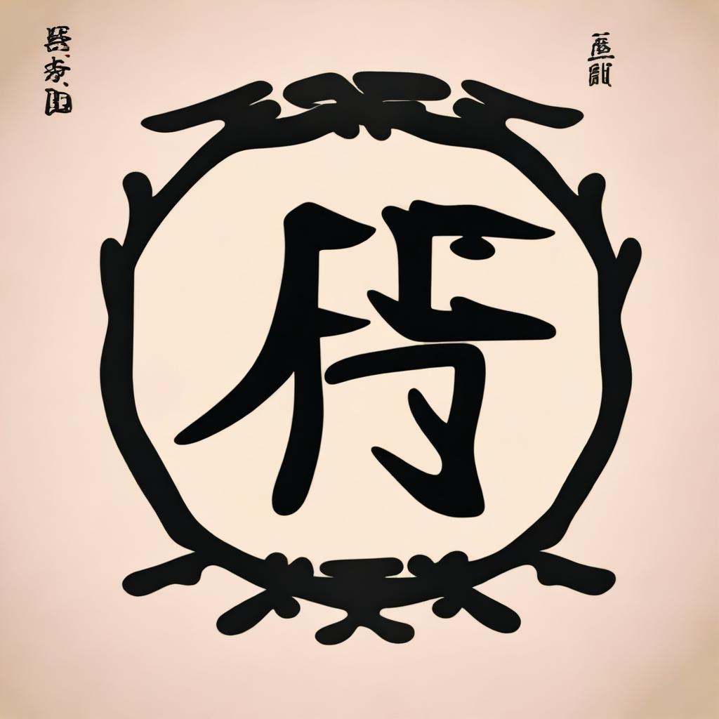 This is a high-quality image displaying the Chinese characters for 'Black Sheep' ('黑羊') written in the style of clerical script (隶书)