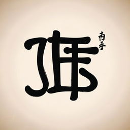 This is a high-quality image displaying the Chinese characters for 'Black Sheep' ('黑羊') written in the style of clerical script (隶书)