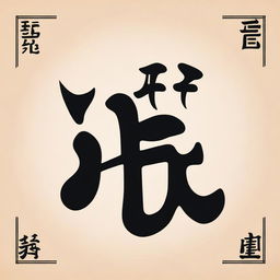 This is a high-quality image displaying the Chinese characters for 'Black Sheep' ('黑羊') written in the style of clerical script (隶书)