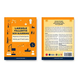 A complete front and back cover design for a book themed around the influence of labor force, political stability, trade openness, and happiness index on economic growth in G20 countries