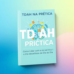 Book cover design for 'TDAH NA PRÁTICA: Como Lidar com os Desafios do Dia a Dia'