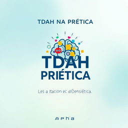 Book cover design for 'TDAH NA PRÁTICA: Como Lidar com os Desafios do Dia a Dia'