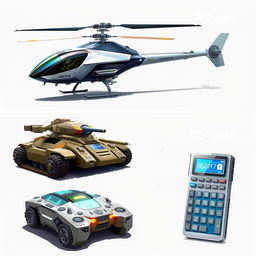 A collection of conceptual designs showcasing innovative inventions