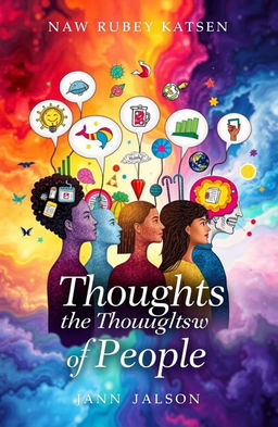 A visually captivating book cover that features the title 'In Which Show the Thoughts of People'